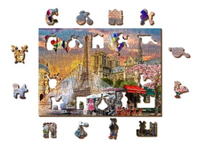 Puzzle z Figurkami Wiosna w Paryżu Spring in Paris 200 (Drewniane Pudełko) M puzzle 3D