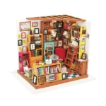 Drewniany Domek Biblioteka Sam's Study Library Rolife Robotime Puzzle 3D
