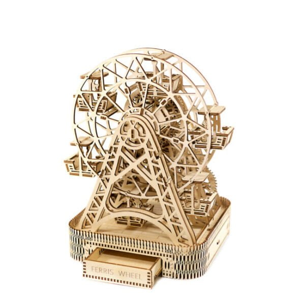 Drewniane puzzle 3D model drewniany do składania bez kleju dla dorosłych Diabelski Młyn Ferris Wheel