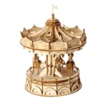 Karuzela Merry-Go-Round Rolife Robotime Drewniane Puzzle 3D