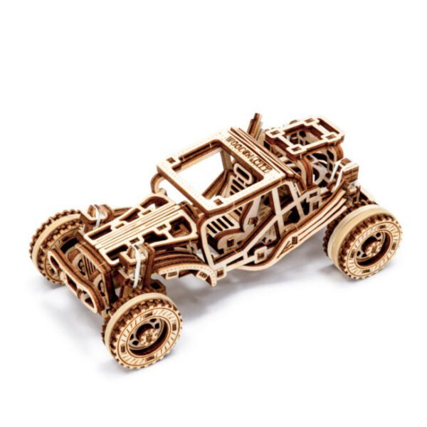 Drewniane puzzle 3D model drewniany do składania bez kleju dla dorosłych Samochód Buggy