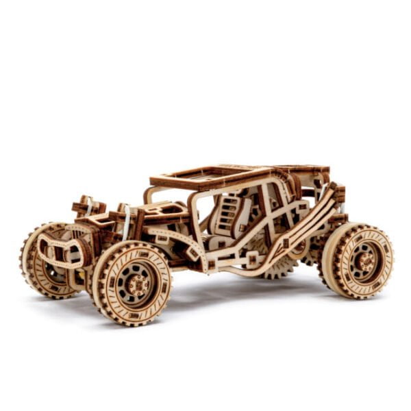 Drewniane puzzle 3D model drewniany do składania bez kleju dla dorosłych Samochód Buggy