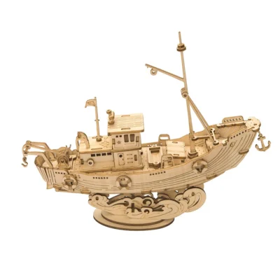 Statek Fishing Ship Puzzle 3D