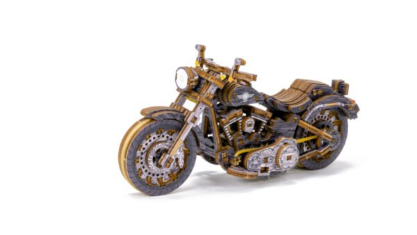 Drewniane puzzle 3D model drewniany do składania bez kleju dla dorosłych samochód Motocykl Cruiser - Limited Edition