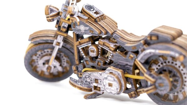 Drewniane puzzle 3D model drewniany do składania bez kleju dla dorosłych samochód Motocykl Cruiser - Limited Edition