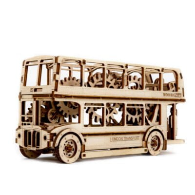 Drewniane puzzle 3D model drewniany do składania bez kleju dla dorosłych Samochód Autobus London Bus