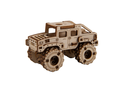 Drewniane puzzle 3D model drewniany do składania bez kleju samochód Monster Truck 2