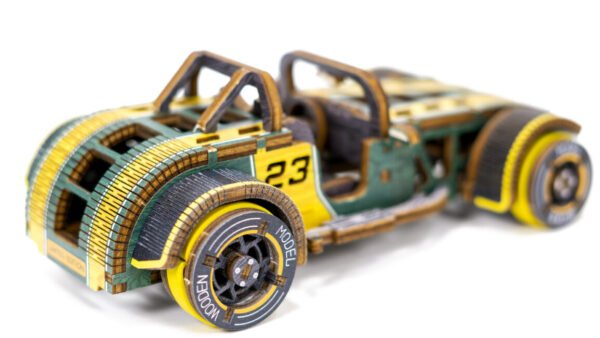 Drewniane puzzle 3D model drewniany do składania bez kleju dla dorosłych Samochód Roadster - Limited Edition