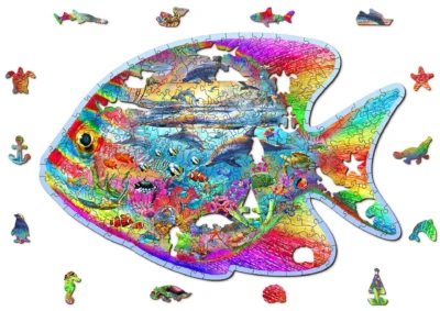 Puzzle z Figurkami Magiczna Ryba Magic Fish 250 L puzzle 3D