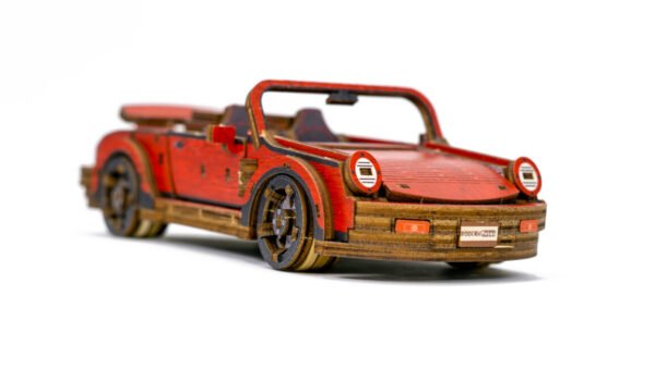 Drewniane puzzle 3D model drewniany do składania bez kleju dla dorosłych Samochód Sport Car - Limited Edition