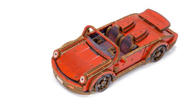 Drewniane puzzle 3D model drewniany do składania bez kleju dla dorosłych Samochód Sport Car - Limited Edition