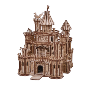 Smoczy Zamek Dragon Castle Wood Trick Drewniane Puzzle 3D