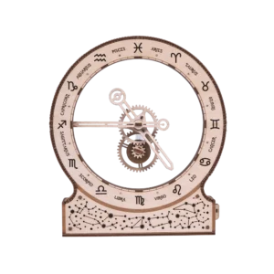 Lewitujący zegar Kinetic Clock Zodiac Wood Trick Drewniane Puzzle 3D