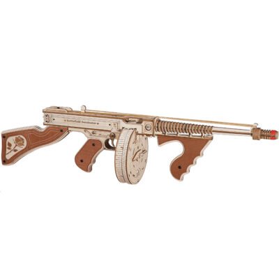 Drewniany model model do skladania puzzle 3D Submachine Gun 1