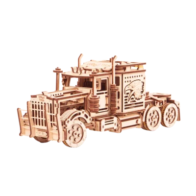 Drewniany model model do skladania puzzle 3D ciężarówka Big Rig 1