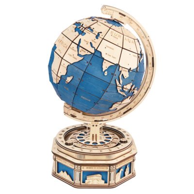 Drewniany model model do skladania puzzle 3D globus the globe robotime 1
