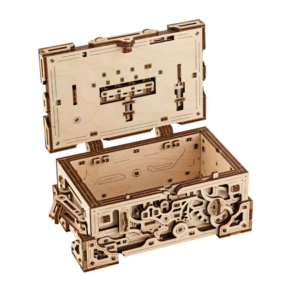 Drewniany model model do skladania puzzle 3D szyfr Enigmy Enigma Chest skrzynia Enigmy 2