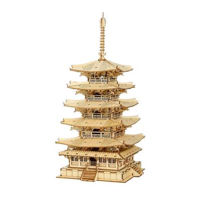 Drewniany model Chińskiej świątyni