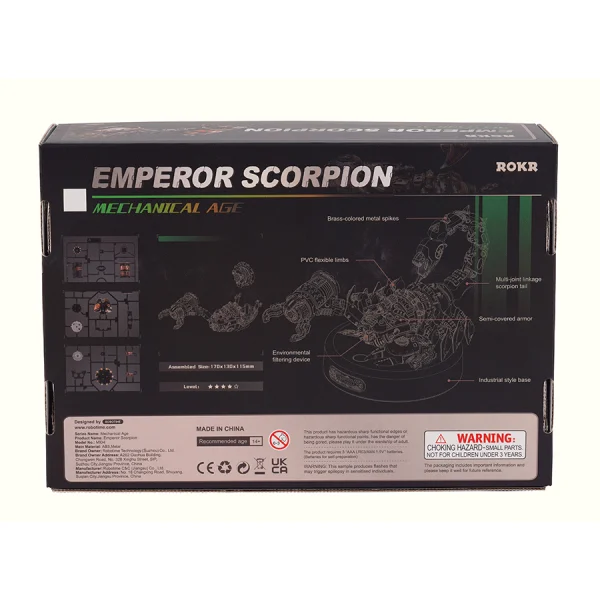 Drewniany model do skladania puzzle 3D Emperor Scorpion