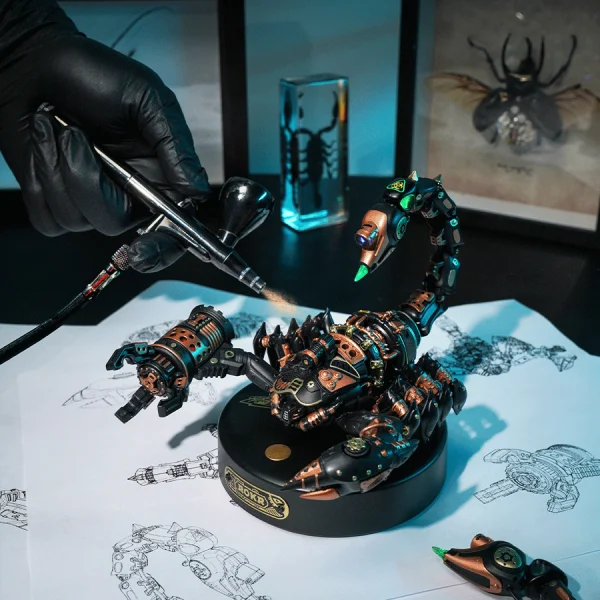 Drewniany model do skladania puzzle 3D Emperor Scorpion