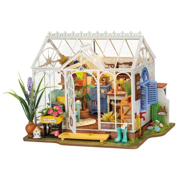 Drewniany domek model puzzle 3D Dreamy Garden House Ogrodowy Domek Marzeń 1