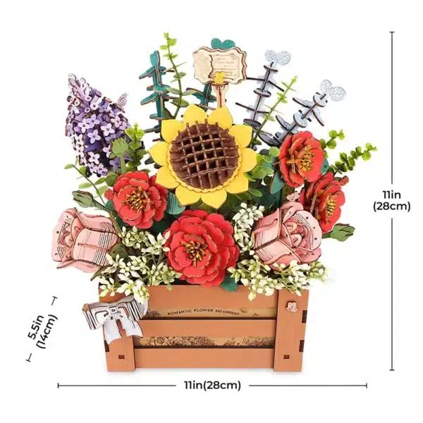 Wooden Bloom Box-Robotime-Drewniane-Puzzle-3D-6