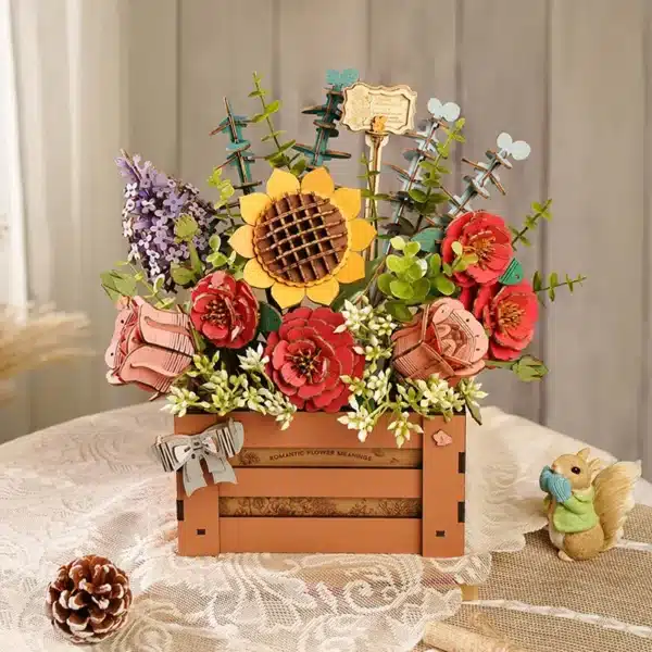 Wooden Bloom Box-Robotime-Drewniane-Puzzle-3D-2